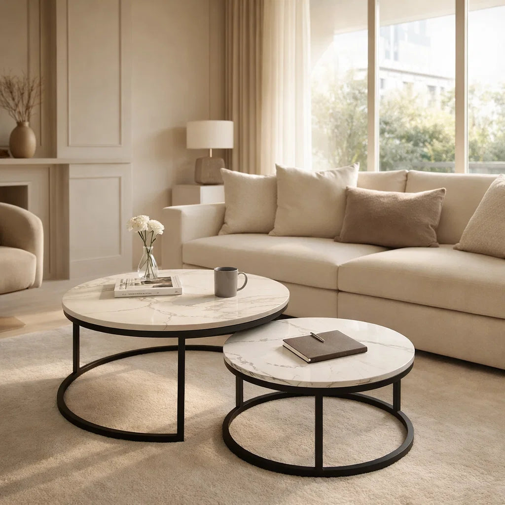 Couchtisch Marmor-Optik