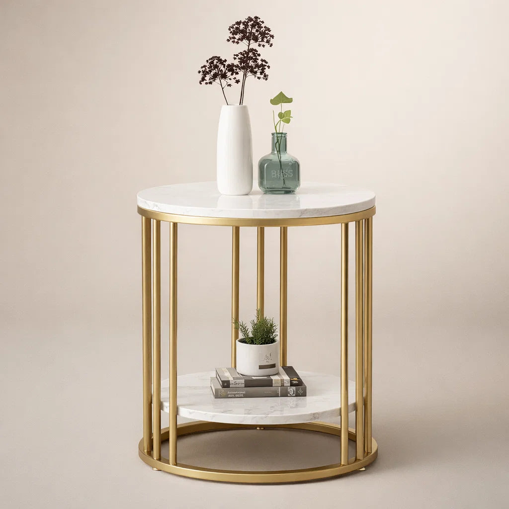 2-stöckiger Marmor Tisch