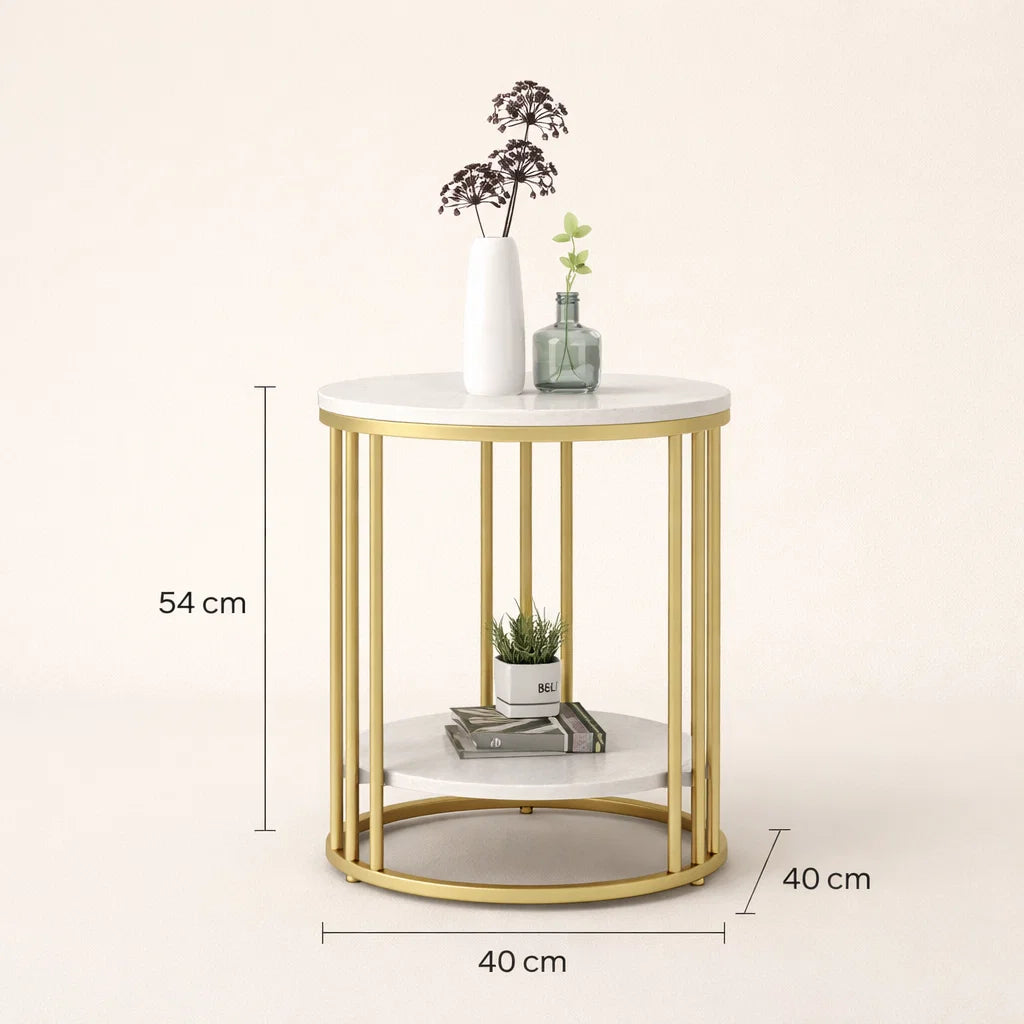 2-stöckiger Marmor Tisch