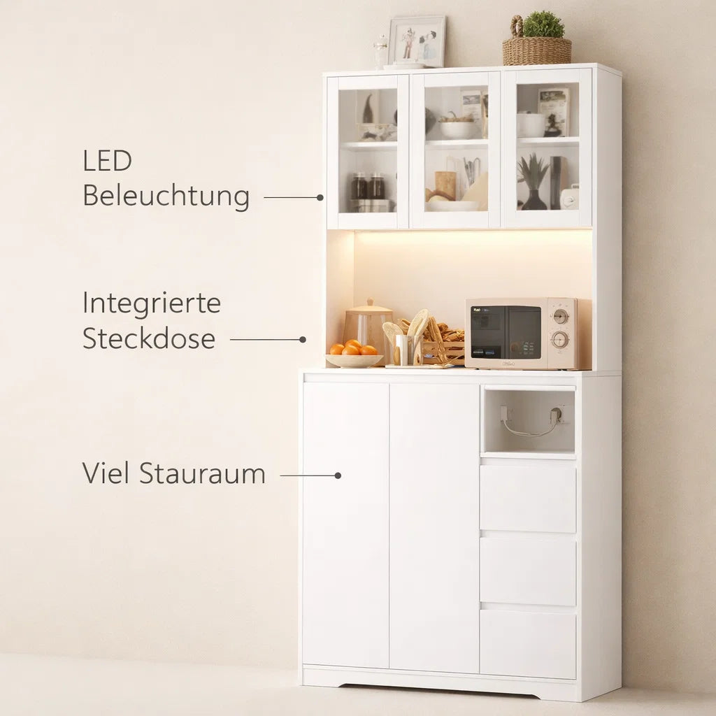 LED Küchenbuffet Schrank